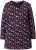 Ulla Popken Peppermint Tree V-Neck Holiday Cotton Long Sleeve Knit Tunic Black - Τυπωμένα T-shirts για γυναίκες - 