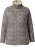 Ulla Popken Leopard Print Long Sleeve Ski Tee Black - Τυπωμένα T-shirts για γυναίκες - 
