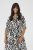 Kaffe Curve Alia Shirt Dress Black Chalk Animal - Μίντι φορέματα - 