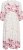 Kaffe Curve Rosa Midi Dress White Rose Border Flower - Φορέματα - 