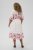 Kaffe Curve Rosa Midi Dress White Rose Border Flower - Φορέματα - 