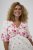 Kaffe Curve Rosa Midi Dress White Rose Border Flower - Φορέματα - 