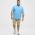 North Latitude Polo Pique Short Sleeve Turquoise - Πόλο μπλουζάκια - Aνδρικά μπλουζακια πολο μεγάλα μεγέθη
