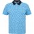 North Latitude Polo Pique Printed Turquoise - Πόλο μπλουζάκια - Aνδρικά μπλουζακια πολο μεγάλα μεγέθη