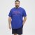 North Latitude T-shirt Printed Short Sleeve Blue - Μακό μπλουζάκια - Aνδρικά μπλουζεσ μεγάλα μεγέθη