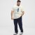 North Latitude T-shirt Printed Short Sleeve Off-White - Μακό μπλουζάκια - Aνδρικά μπλουζεσ μεγάλα μεγέθη