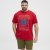 North Latitude T-Shirt Printed Short Sleeve Red - Μακό μπλουζάκια - Aνδρικά μπλουζεσ μεγάλα μεγέθη