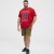 North Latitude T-Shirt Printed Short Sleeve Red - Μακό μπλουζάκια - Aνδρικά μπλουζεσ μεγάλα μεγέθη