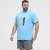 North Latitude T-Shirt Printed Turquoise - Μακό μπλουζάκια - Aνδρικά μπλουζεσ μεγάλα μεγέθη