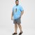 North Latitude T-Shirt Printed Turquoise - Μακό μπλουζάκια - Aνδρικά μπλουζεσ μεγάλα μεγέθη