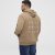 North Latitude Hoodie with Zipper Dark Sand TALL - TALL Φούτερ - 