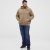 North Latitude Hoodie with Zipper Dark Sand TALL - TALL Φούτερ - 