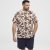 North Latitude T-Shirt Printed Allover Bordeaux - Μακό μπλουζάκια - Aνδρικά μπλουζεσ μεγάλα μεγέθη