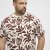 North Latitude T-Shirt Printed Allover Bordeaux - Μακό μπλουζάκια - Aνδρικά μπλουζεσ μεγάλα μεγέθη