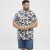 North Latitude T-shirt Allover Printed Navy - Μακό μπλουζάκια - Aνδρικά μπλουζεσ μεγάλα μεγέθη