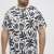 North Latitude T-shirt Allover Printed Navy - Μακό μπλουζάκια - Aνδρικά μπλουζεσ μεγάλα μεγέθη