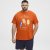 North Latitude T-Shirt Ice Cream Orange - Μακό μπλουζάκια - Aνδρικά μπλουζεσ μεγάλα μεγέθη