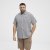 North Latitude Shirt Short Sleeve Checked Grey - Πουκάμισα - Aνδρικά πουκαμισα μεγαλα μεγάλα μεγέθη