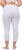 Ulla Popken Basic Stretch Knit Capris White - Τζιν & Παντελόνια για Γυναίκες σε Μεγάλες Μεγέθη – Plus Size - 