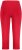 Ulla Popken Basic Stretch Knit Capris Red - Τζιν & Παντελόνια για Γυναίκες σε Μεγάλες Μεγέθη – Plus Size - 