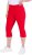 Ulla Popken Bengaline Elastic Waist Stretch Capri Pants Red - Τζιν & Παντελόνια για Γυναίκες σε Μεγάλες Μεγέθη – Plus Size - 