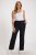 Ulla Popken Drawstring Elastic Waist Mary Fit Linen Pants Black - Τζιν & Παντελόνια για Γυναίκες σε Μεγάλες Μεγέθη – Plus Size - 
