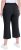 Ulla Popken Cool Linen Elastic Waist Capri Pants Black - Τζιν & Παντελόνια για Γυναίκες σε Μεγάλες Μεγέθη – Plus Size - 