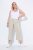 Ulla Popken Cool Linen Elastic Waist Capri Pants Brown - Τζιν & Παντελόνια για Γυναίκες σε Μεγάλες Μεγέθη – Plus Size - 