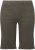 Ulla Popken Frayed Hemline Elastic Waistband Bermuda Shorts Loden Green - Τζιν & Παντελόνια για Γυναίκες σε Μεγάλες Μεγέθη – Plus Size - 