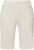 Ulla Popken Frayed Hemline Elastic Waistband Bermuda Shorts White - Τζιν & Παντελόνια για Γυναίκες σε Μεγάλες Μεγέθη – Plus Size - 