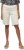 Ulla Popken Frayed Hemline Elastic Waistband Bermuda Shorts White - Τζιν & Παντελόνια για Γυναίκες σε Μεγάλες Μεγέθη – Plus Size - 