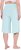 Ulla Popken Wide Leg Flared Bermuda Shorts Blue - Τζιν & Παντελόνια για Γυναίκες σε Μεγάλες Μεγέθη – Plus Size - 