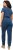 Ulla Popken Wrap Look Short Sleeve Denim Jumpsuit Blue - Τζιν & Παντελόνια για Γυναίκες σε Μεγάλες Μεγέθη – Plus Size - 