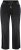 Ulla Popken Side Stripe Stretch Fit Boyfriend Jeans Black - Τζιν & Παντελόνια για Γυναίκες σε Μεγάλες Μεγέθη – Plus Size - 