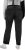 Ulla Popken Side Stripe Stretch Fit Boyfriend Jeans Black - Τζιν & Παντελόνια για Γυναίκες σε Μεγάλες Μεγέθη – Plus Size - 