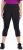 Ulla Popken Cropped High Waisted Leggings Black - Τζιν & Παντελόνια για Γυναίκες σε Μεγάλες Μεγέθη – Plus Size - 