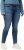 Ulla Popken Textured Stripe Sarah Slim Fit Jeans Blue - Τζιν & Παντελόνια για Γυναίκες σε Μεγάλες Μεγέθη – Plus Size - 