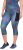 Ulla Popken Quick Dry Cropped Geometric Print Leggings Grey - Τζιν & Παντελόνια για Γυναίκες σε Μεγάλες Μεγέθη – Plus Size - 