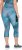 Ulla Popken Quick Dry Cropped Geometric Print Leggings Blue - Μπουφάν - 
