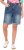 Ulla Popken Palm Print Denim Bermuda Shorts Blue Denim - Τζιν & Παντελόνια για Γυναίκες σε Μεγάλες Μεγέθη – Plus Size - 