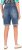 Ulla Popken Palm Print Denim Bermuda Shorts Blue Denim - Τζιν & Παντελόνια για Γυναίκες σε Μεγάλες Μεγέθη – Plus Size - 