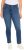 Ulla Popken Fringed Hem Stretch Fit Jeans Denim Blue - Τζιν & Παντελόνια για Γυναίκες σε Μεγάλες Μεγέθη – Plus Size - 
