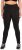 Ulla Popken Straight Leg Quick Drying Leggings Black - Τζιν & Παντελόνια για Γυναίκες σε Μεγάλες Μεγέθη – Plus Size - 