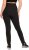 Ulla Popken Straight Leg Quick Drying Leggings Black - Τζιν & Παντελόνια για Γυναίκες σε Μεγάλες Μεγέθη – Plus Size - 