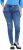 Ulla Popken Lightly Distressed Slim Leg Jeans Blue - Τζιν & Παντελόνια για Γυναίκες σε Μεγάλες Μεγέθη – Plus Size - 