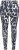 Ulla Popken Quick Drying Abstract Print Leggings Black - Τζιν & Παντελόνια για Γυναίκες σε Μεγάλες Μεγέθη – Plus Size - 