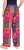 Ulla Popken Tile Print Wide Leg Palazzo Pants Purple - Τζιν & Παντελόνια για Γυναίκες σε Μεγάλες Μεγέθη – Plus Size - 
