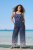 Ulla Popken Dot Gradient Wide Leg Elastic Waist Palazzo Pants Grey - Τζιν & Παντελόνια για Γυναίκες σε Μεγάλες Μεγέθη – Plus Size - 
