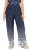 Ulla Popken Dot Gradient Wide Leg Elastic Waist Palazzo Pants Grey - Τζιν & Παντελόνια για Γυναίκες σε Μεγάλες Μεγέθη – Plus Size - 
