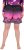 Ulla Popken Active Wide Leg Elastic Waist Palm Tree Pattern Mesh Shorts Black - Τζιν & Παντελόνια για Γυναίκες σε Μεγάλες Μεγέθη – Plus Size - 